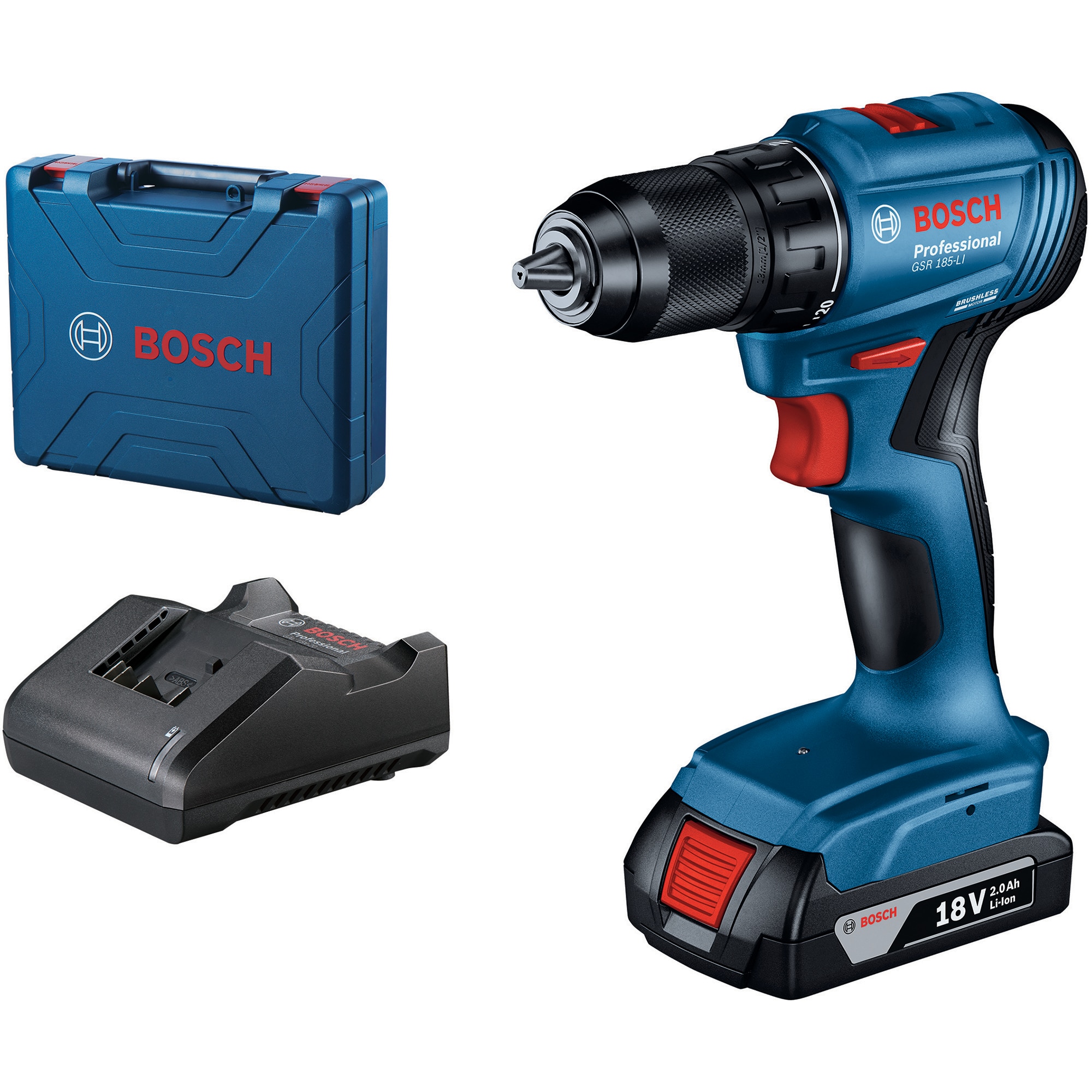 Masina de gaurit si insurubat (bormasina) pe acumulator Bosch Professional 06019K3001, 18 V, 1900 RPM, 21/50 Nm, 20+1 trepte torsiune, 35 mm diametru maxim gaur