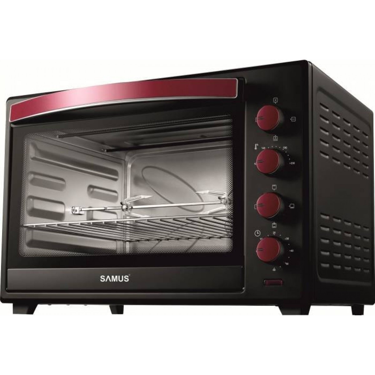 Cuptor electric Samus CS60BRC2 2200W 60L Termostat reglabil Negru