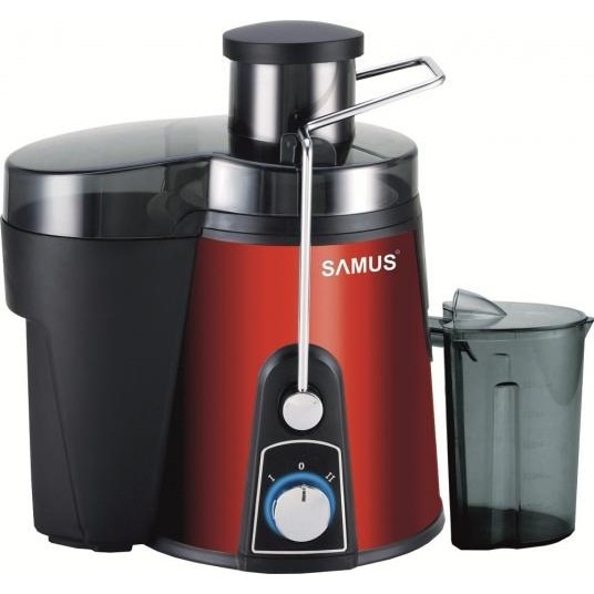 Storcator de fructe si legume Samus Twister, 800 W, Rosu/Negru
