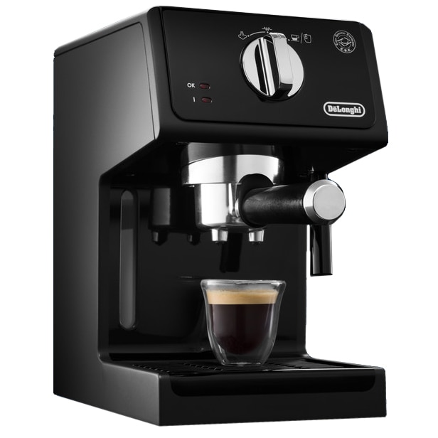 Espressor manual De'Longhi ECP 31.21, 1100W, 15 bari, 1.1 l, Negru