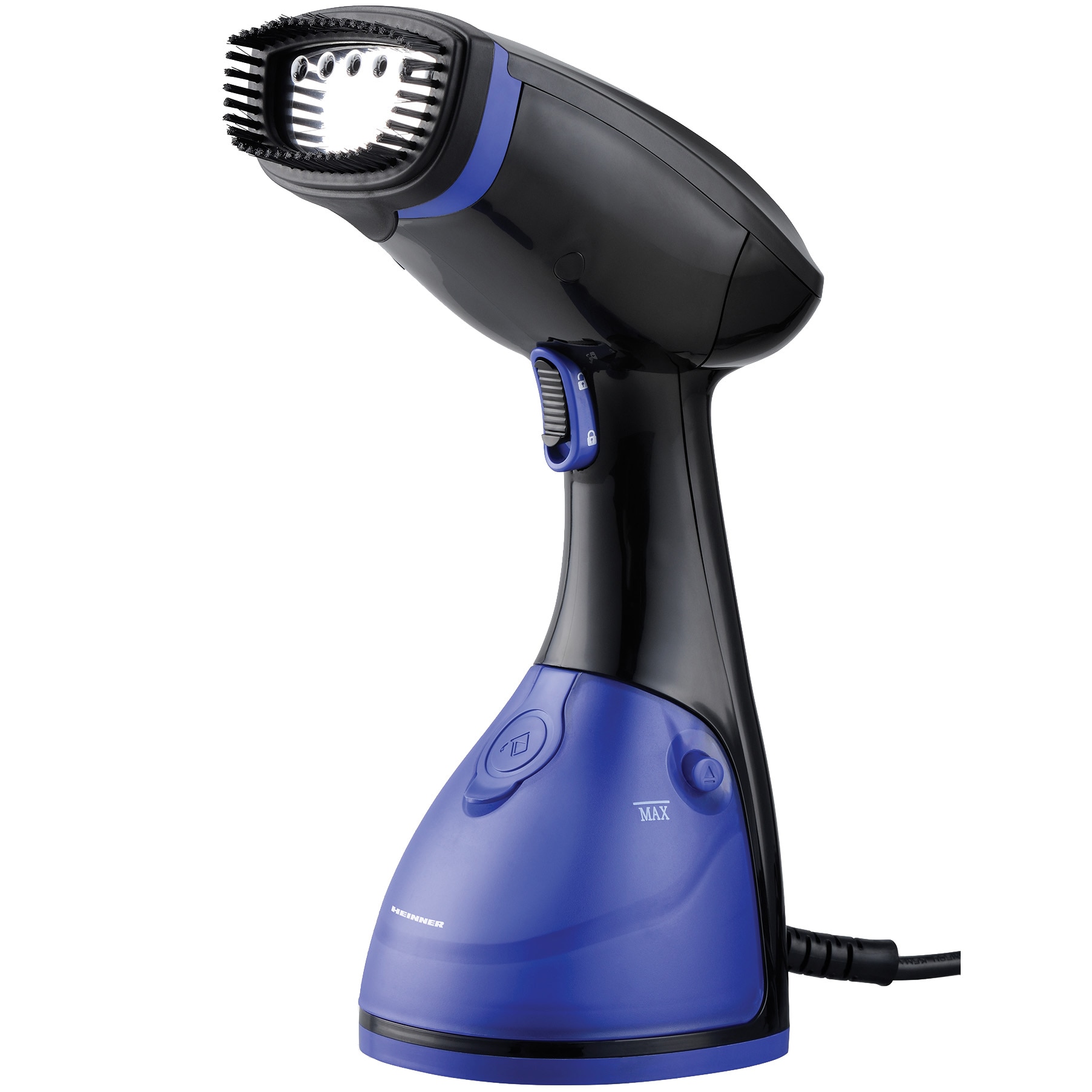 Aparat de calcat vertical Heinner HGS-1600BK, 1630 W, rezervor detasabil 250ml, Negru