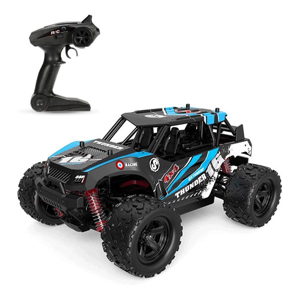 Masina cu Telecomanda Monster Truck 36 Km/h HS18311 Off-Road Racing Tractiune 4X4, scala 1:18 Albastru