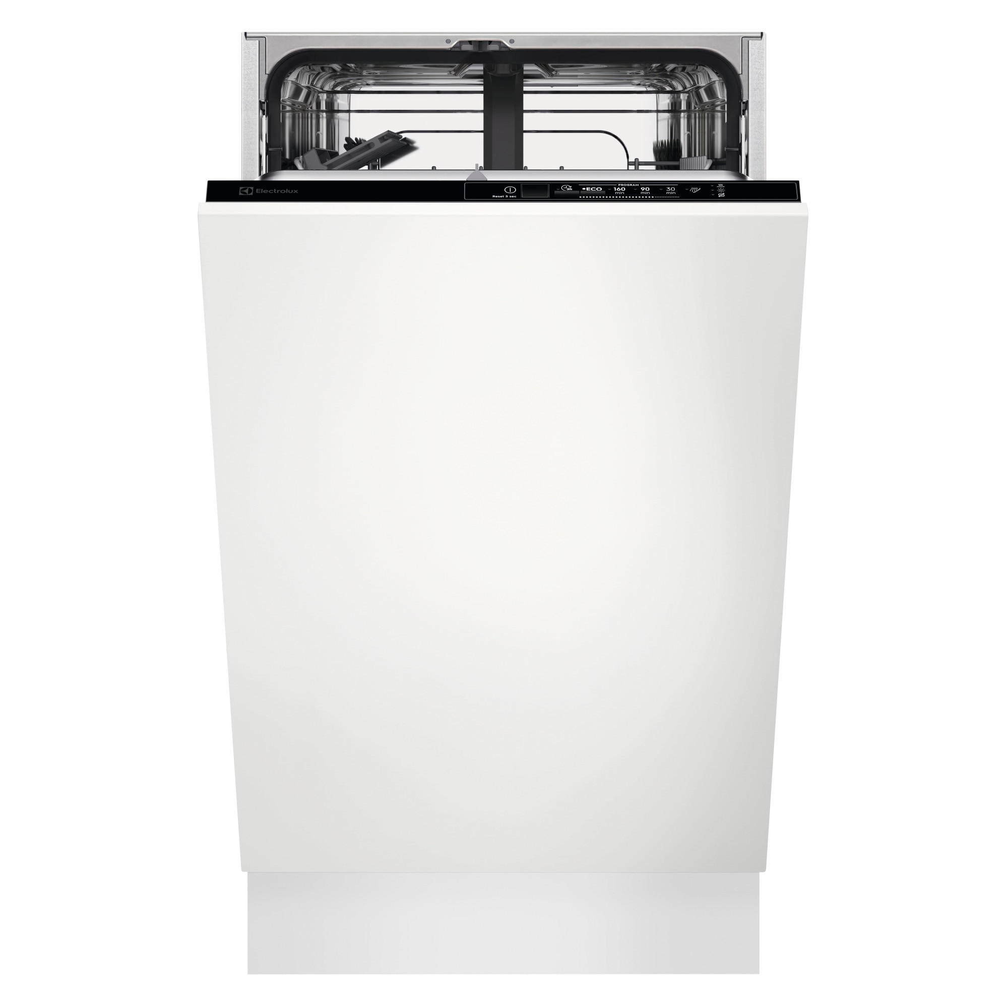 Masina de spalat vase incorporabila Electrolux EEA71210L, 9 seturi, 5 programe, Clasa F, Motor Inverter, AirDry, PerfectFit, 45 cm