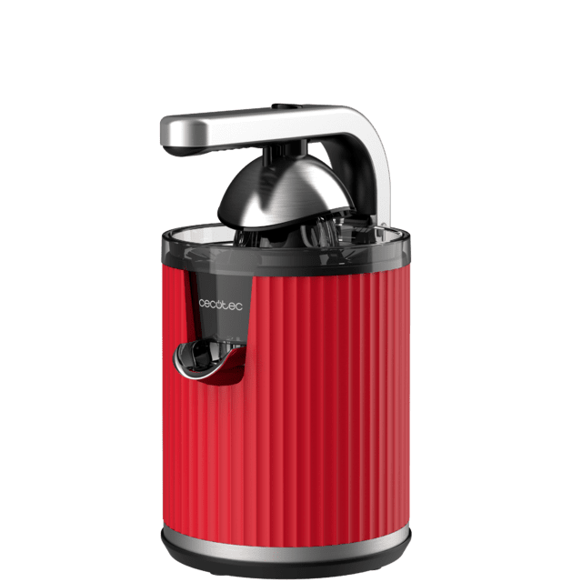 Storcator de citrice Cecotec Xqueeze RetroJuice 600, 600 W, filtru din inox, anti picurare, 2 conuri de plastic, rosu
