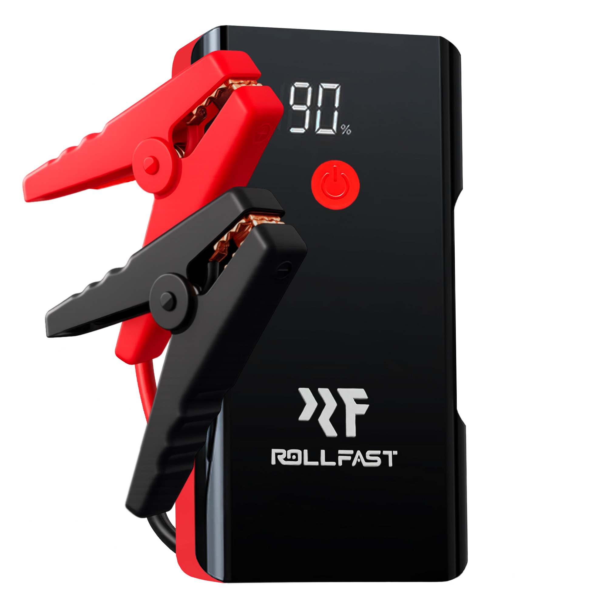 Starter auto portabil multifunctional, 2500 A, 12V, 18000 mAh, baterie externa, lanterna LED, Roll Fast