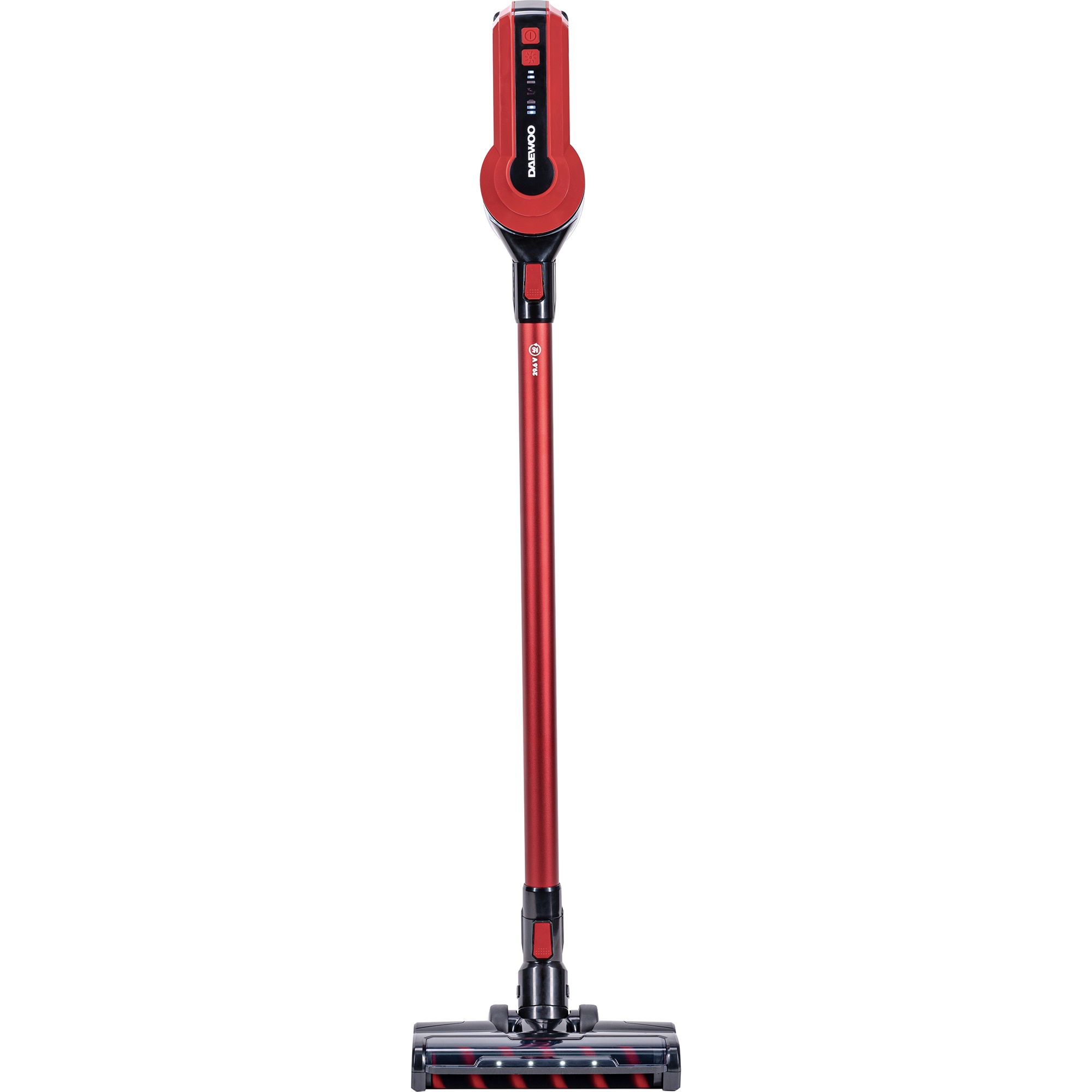 Aspirator vertical Daewoo RSH-410GR-1, 300W, motor BLDC, putere de aspirare 16.5Kpa, filtru HEPA, baterie Litiu-Ion 29.6V, autonomie 40 de minute, control pe ma