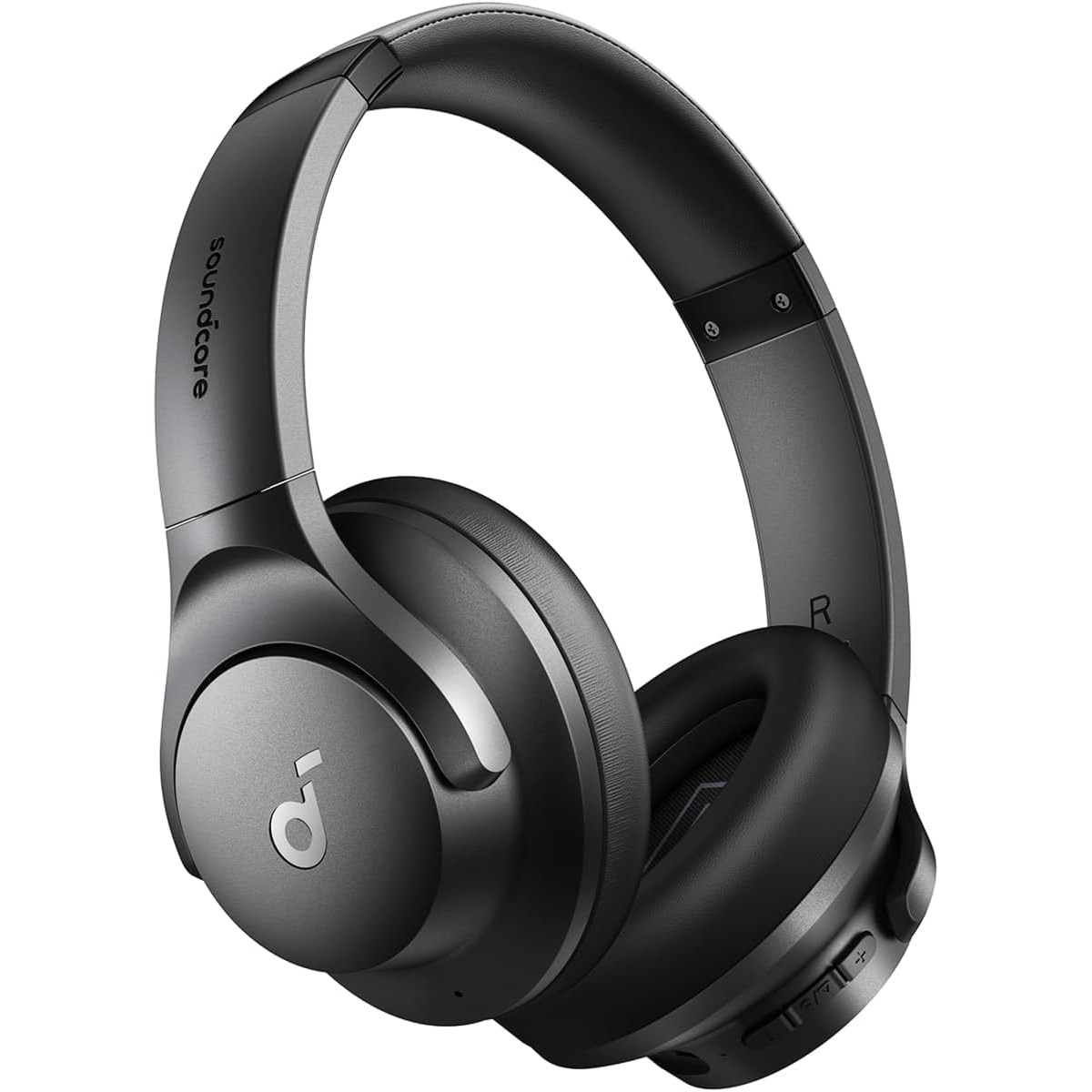 Casti Wireless bluetooth Over-Ear Anker Soundcore Life Q20i, Hybrid Active Noise Cancelling, Big Bass, Transparency Mode, Negru