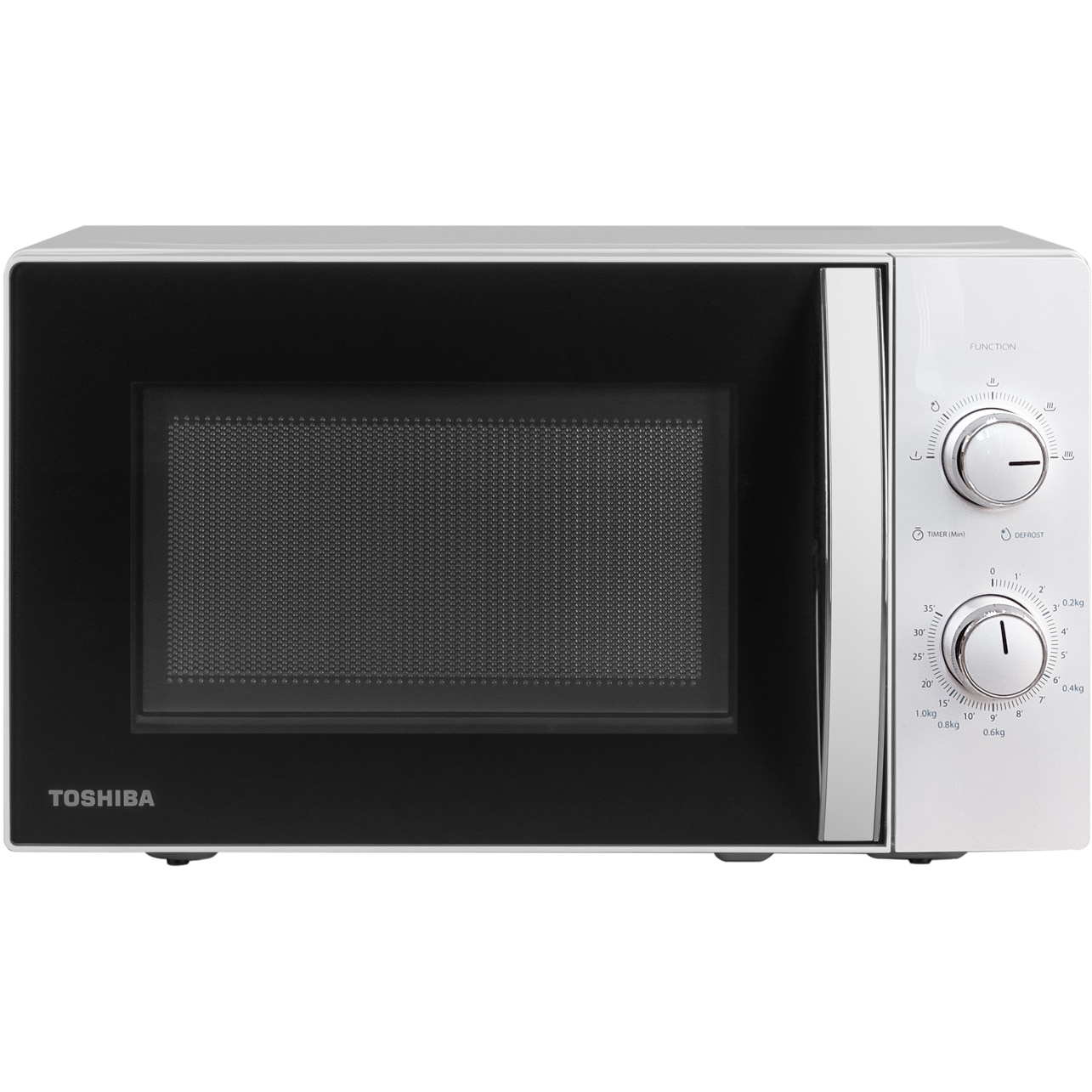 Cuptor cu microunde Toshiba MW-MM20PWH, 20 l, 800 W, Timer, Control mecanic, Iluminare LED, Alb