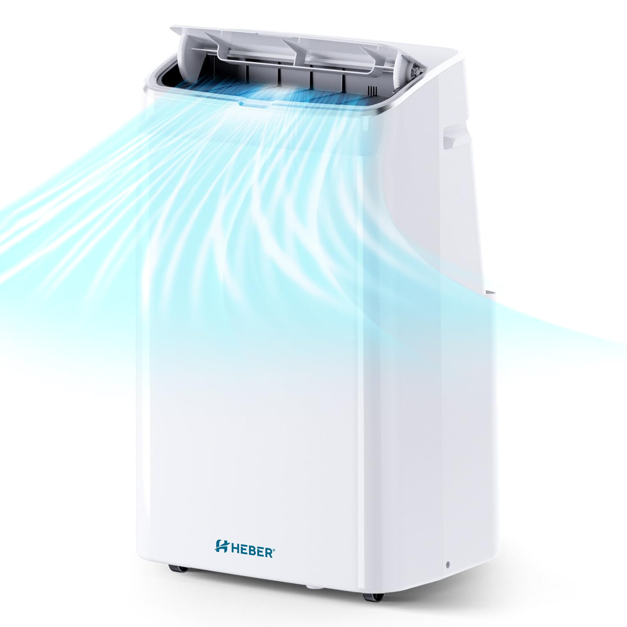 Aparat aer condiționat portabil Heber 12000 BTU, SMART COOL, Wi-Fi, 3 în 1 Răcire/Dezumidificare/Încălzire, Smart Life