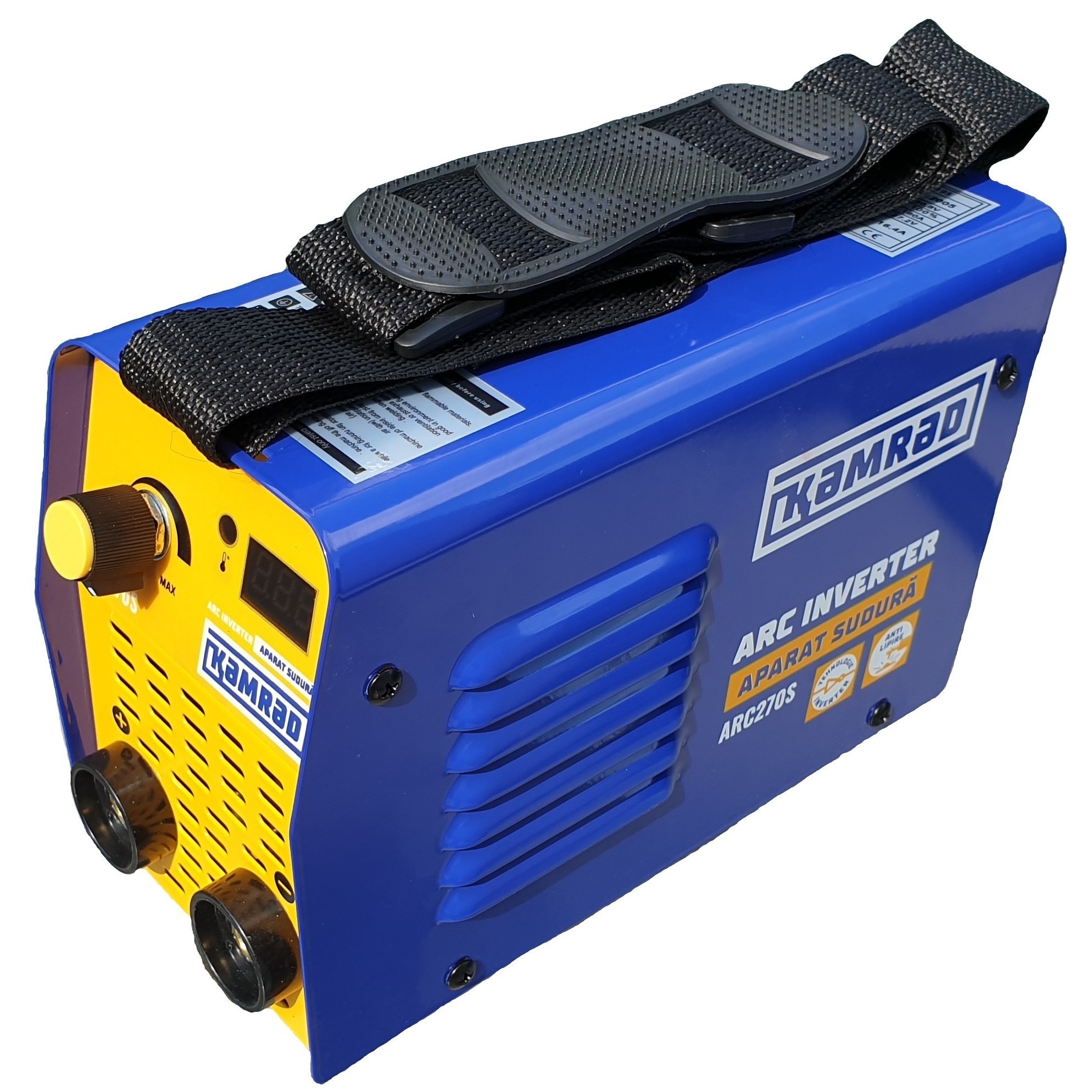 Set Aparat de sudura, Aparat de sudura KaMRaD® ARC270S, MMA 270A, afisaj electronic LCD, Invertor tehnologie inalta