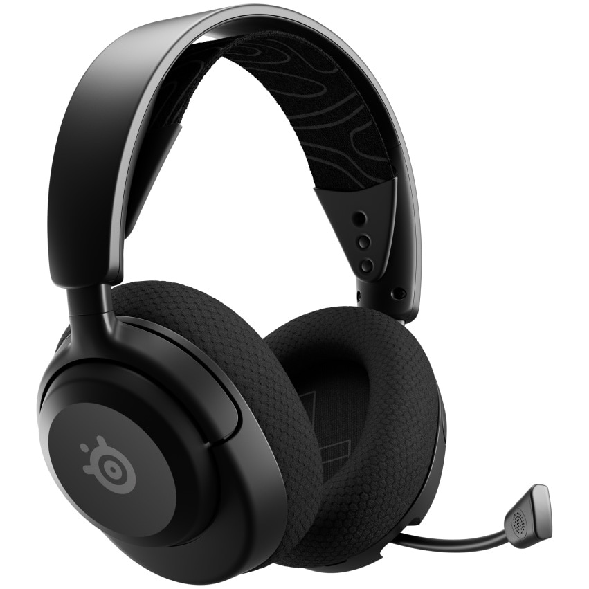 Casti gaming wireless SteelSeries Arctis Nova 5 pentru PC/PS4|5, Switch, Mobile, Mac, Oculus Quest 2, USB/Wireless/Bluetooth, drivere 40 mm, microfon retractabi