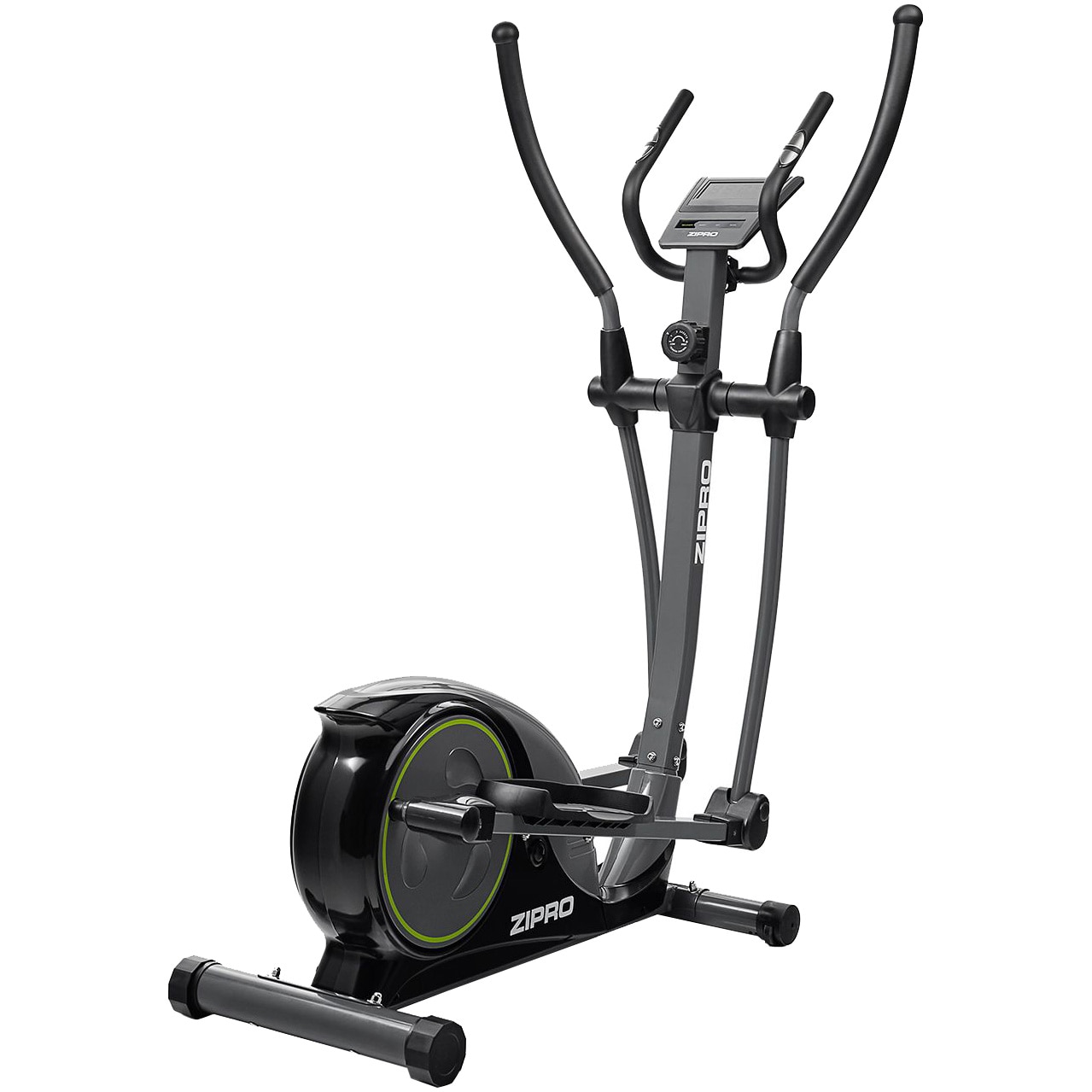 Bicicleta fitness eliptica Zipro Hulk, Volanta 8kg, Greutate maxima utilizator 150 kg, Sistem de rezistenta: Magnetic, rezistenta 8 nivele, cu afisaj (Time, spe