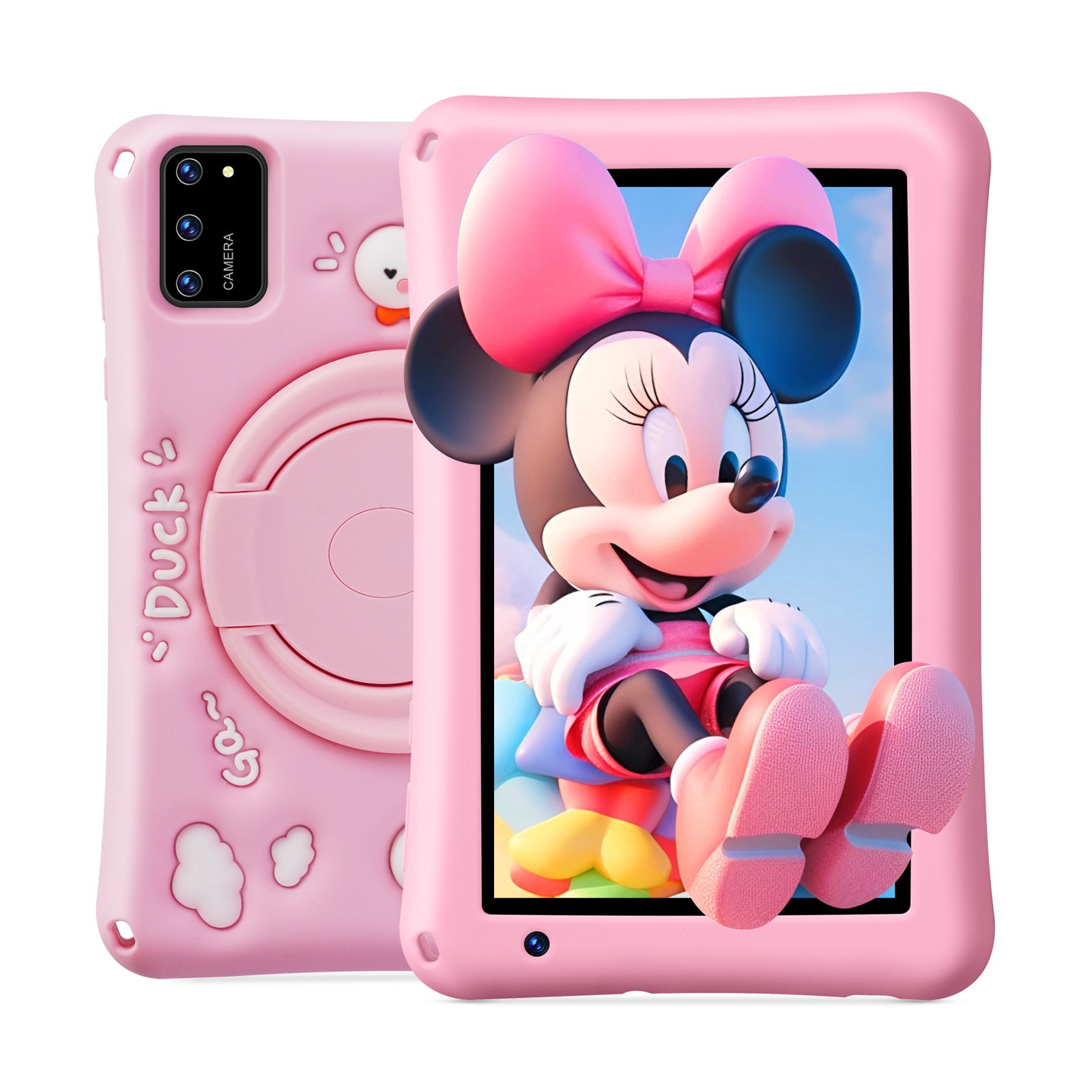 Tableta copii 7 inci，BRILLAR Tableta Android 13, octa-core，8GB RAM，64GB，WIFI，Bluetooth, roz