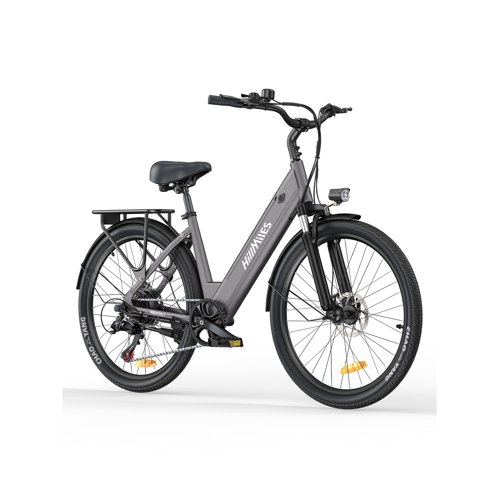 Bicicleta Electrica Pentru Adulti HillMiles MileCity, Motor de 250W, Bicicleta Electrica cu Baterie Litiu 36V 13 Ah, 25 KM/H, Bicicleta Electrica 100km, 7 Vitez