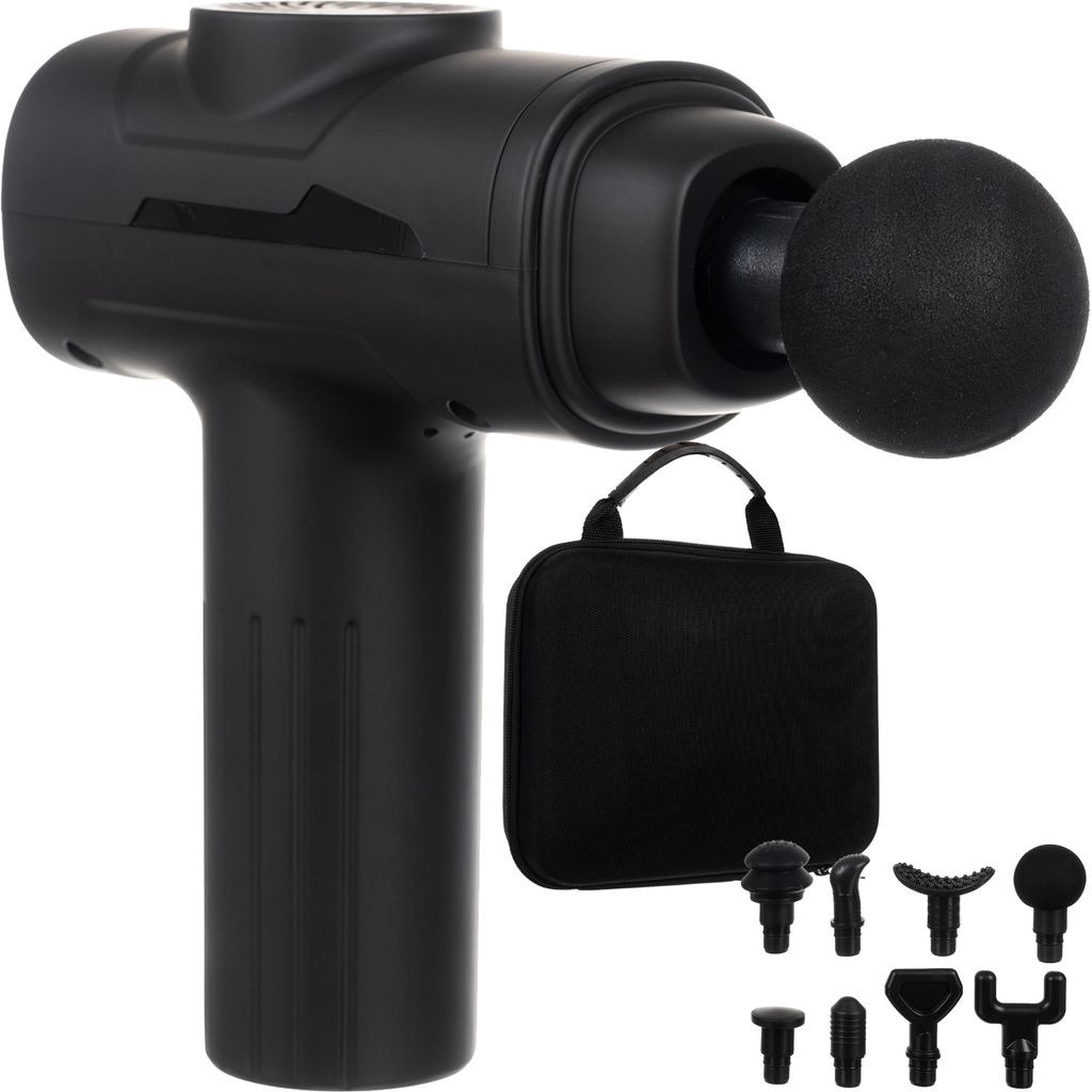 Aparat pentru masaj profesional tip pistol "Likesmart Massage Gun 642 " 3200 rotatii, 6 Niveluri de Intensitate, Baterie reincarcabila 2000mAh, USB C, 8 capete,