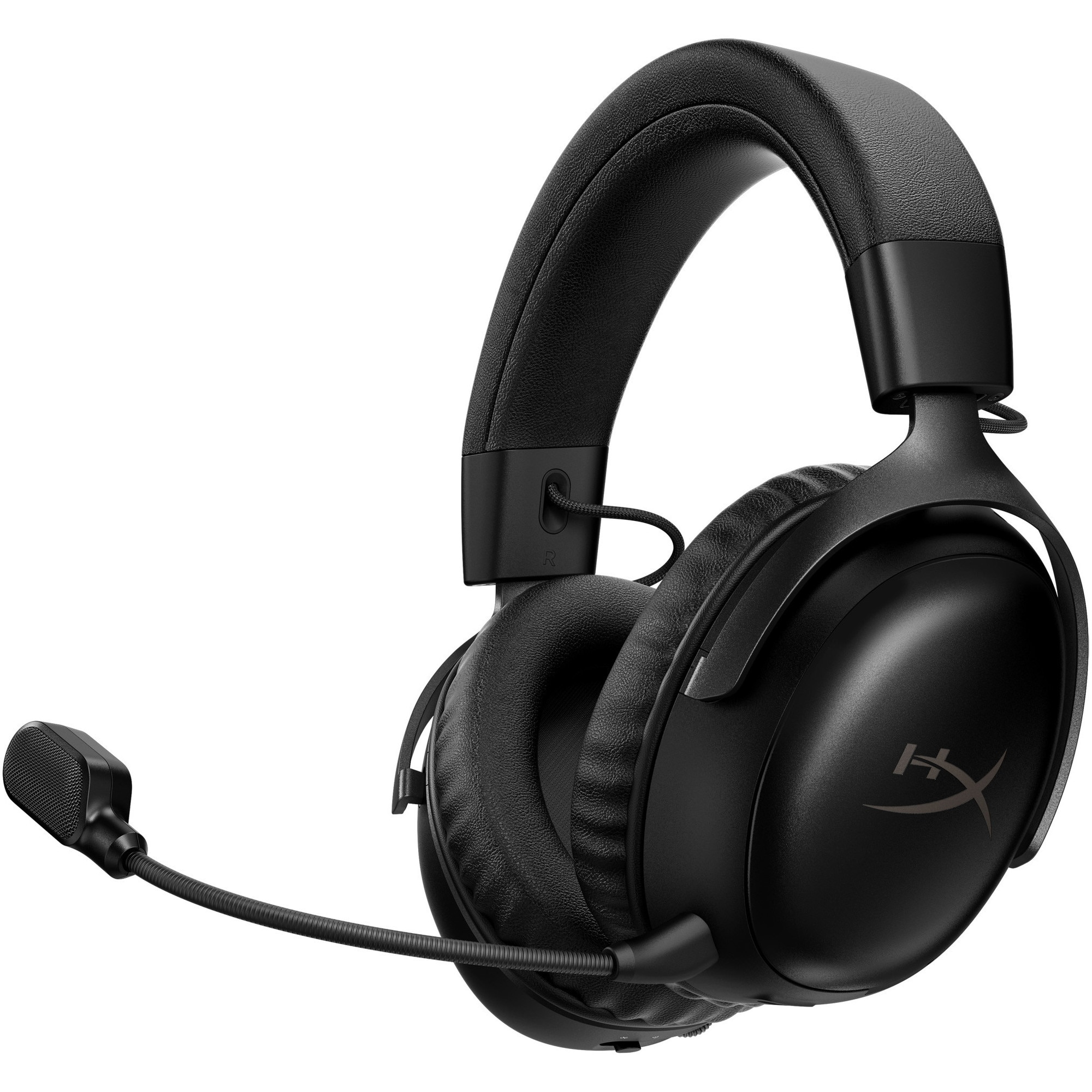 Casti gaming wireless HyperX Cloud III S, DTS Headphone:X Spatial Audio, 2.4GHz/Bluetooth, autonomie max. 120h 2.4GHz/200h BT, spuma cu memorie, microfon 10mm d