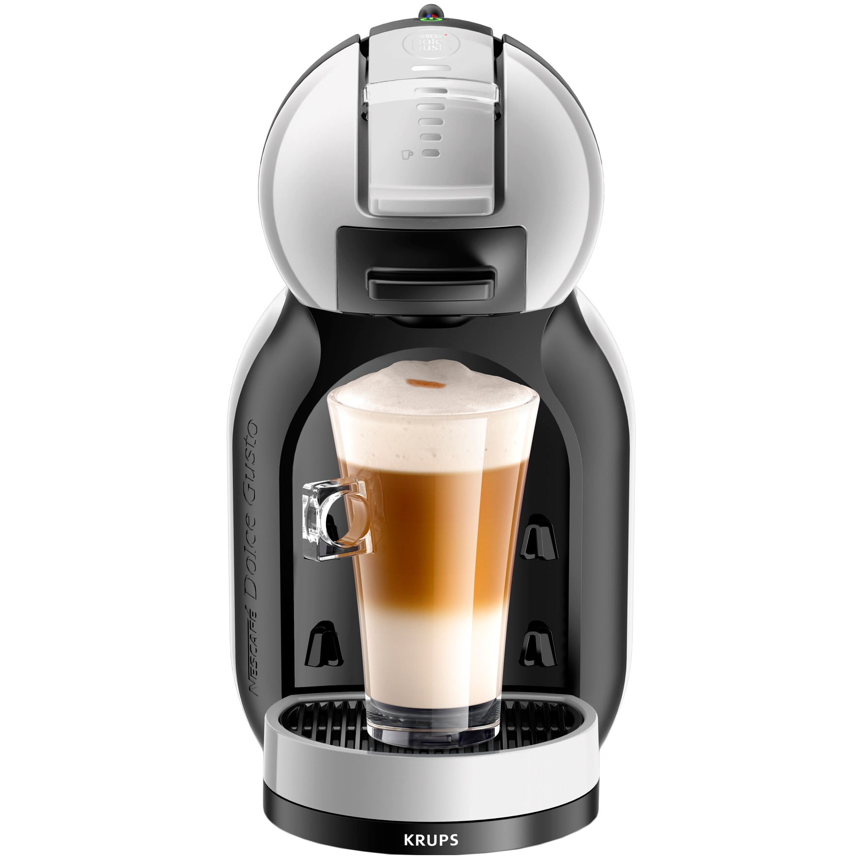 Espressor cu capsule Krups NESCAFÉ® Dolce Gusto® Mini Me KP123B31, 1500 W, 15 bari, functie eco, capacitate rezervor 0.8 l, gri
