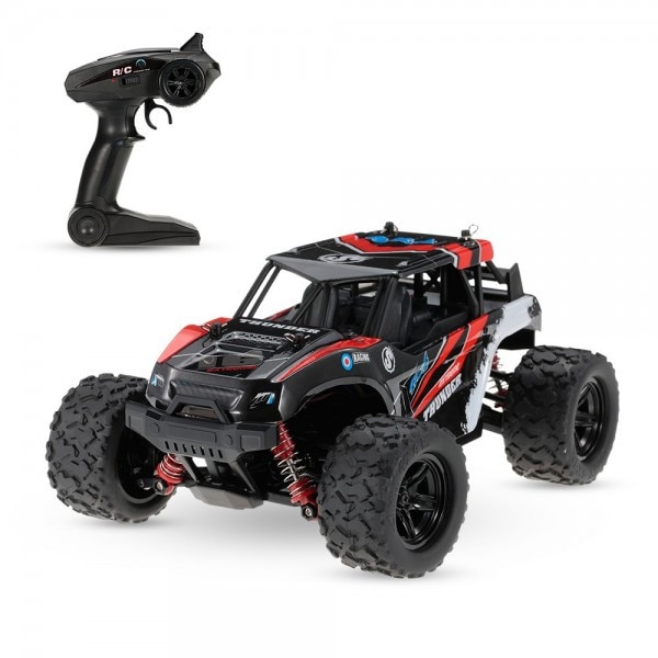 Masina cu Telecomanda Monster Truck 36 Km/h HS18311 Off-Road Racing Tractiune 4X4, scala 1:18 Rosu