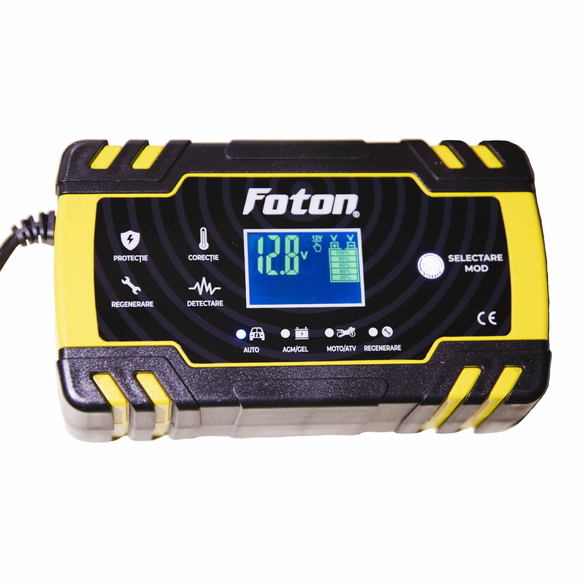 Redresor auto inteligent Foton RI-1224-8 , functie regenerare/desulfatare ,12V/8A , 24V/4A