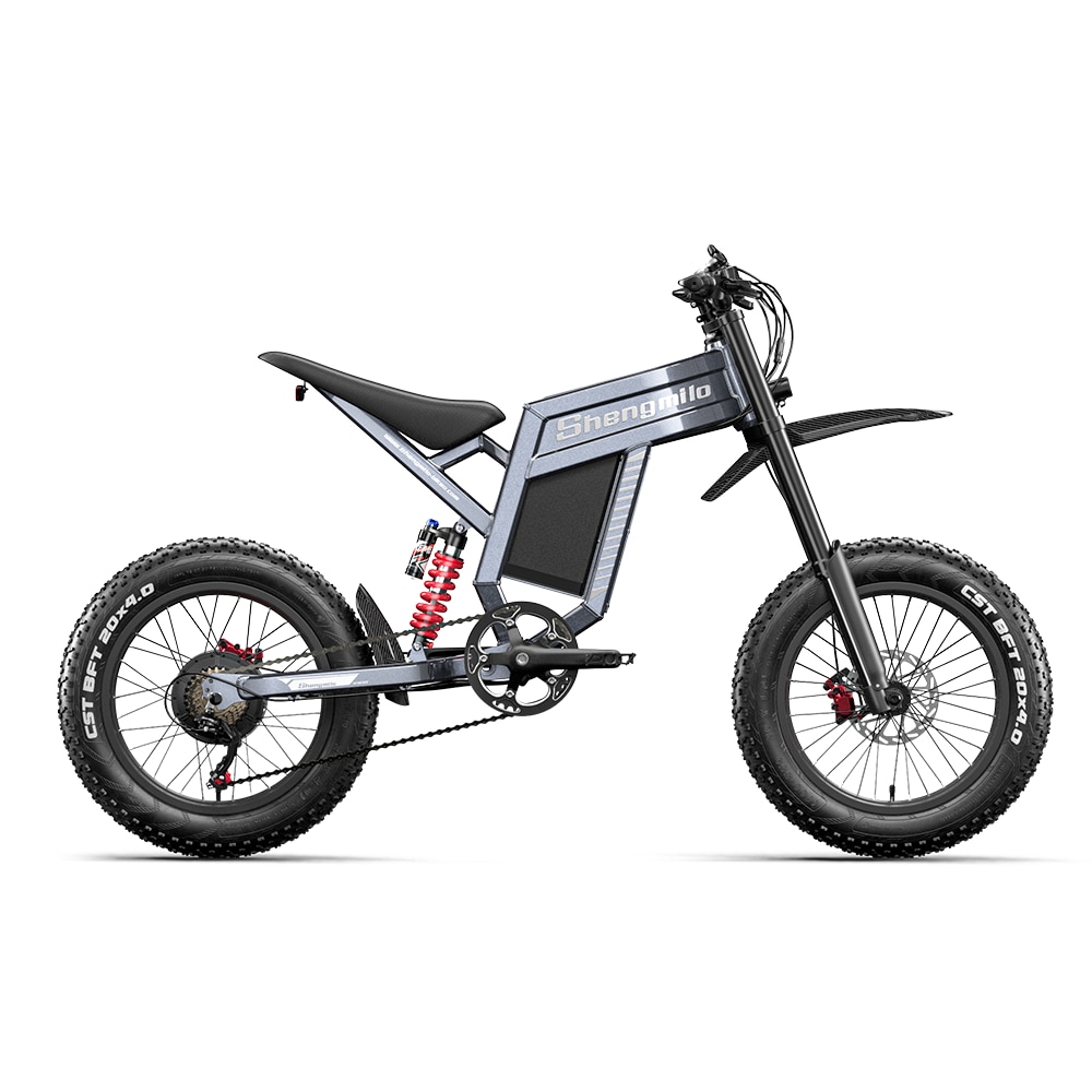 Shengmilo S900 1500W - Bicicleta Electrica All-Terrain cu Anvelope Late 20″, Baterie 60V 30Ah, 65 km/h, 150 Nm, pentru Off-Road si Aventura in Natura