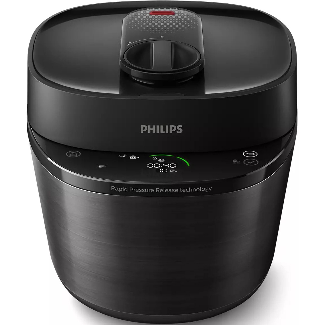 MultiCooker Philips HD2151/40 All-in-One cu gatire sub presiune , 1000W, capacitate 5l, 35 programe pre setate, gatire rapida, eliberarea presiunii, personaliza