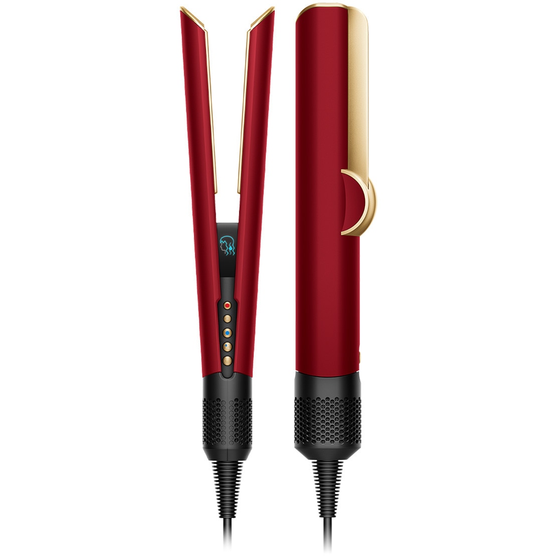 Aparat de indreptat parul Dyson HT01 Airstrait™, 3 setari de temperatura, Motor Dyson Hyperdymium™, Red Velvet / Gold