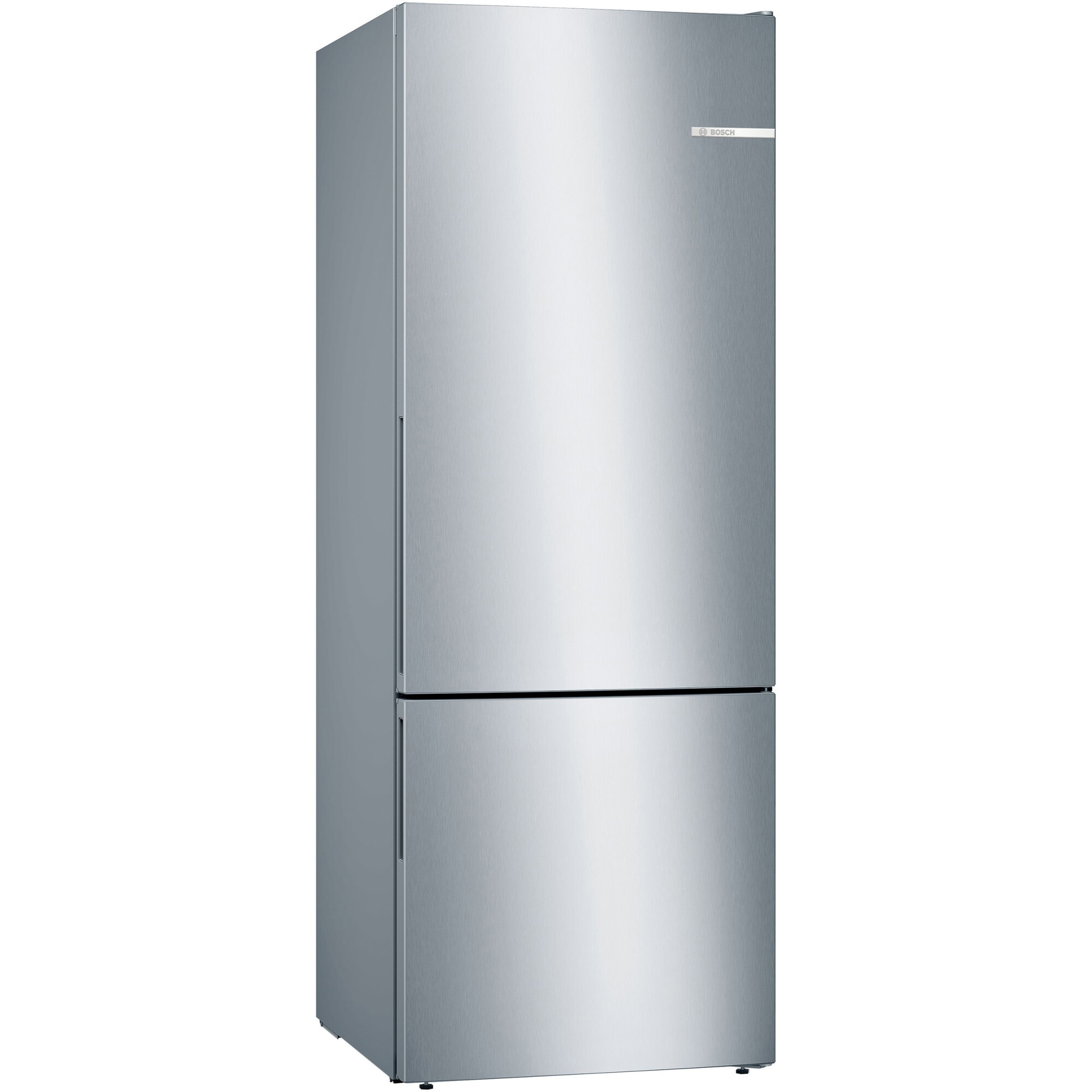 Combina frigorifica Bosch KGV58VLEAS, 503 l, Low Frost, VitaFresh, Raft sticle, Control electronic, Super freeze, Clasa E, H 191 cm, Argintiu