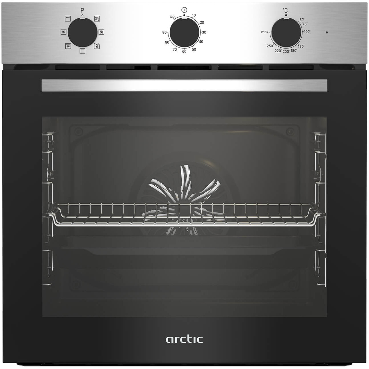 Cuptor incorporabil Arctic ARVIE1110XD, Electric, 71 l, AeroCooking, Clasa A, Inox