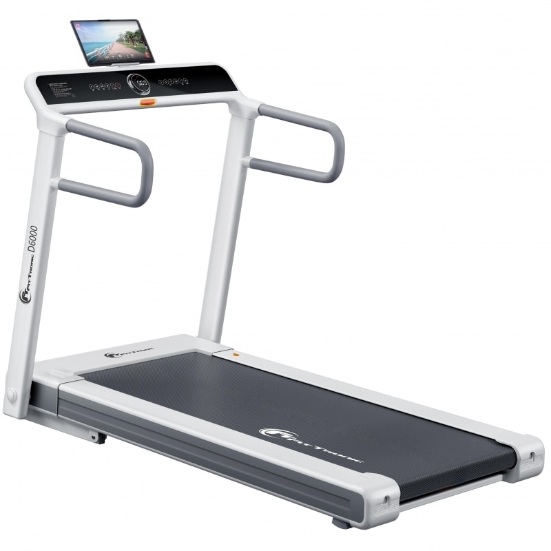 Banda de alergat electrica FitTronic® Delta 6000, motor 3.0 CP, inclinatie 20%, greutate suportata 140 kg, suprafata alergare 120x50cm, viteza pana la 16 km/h,