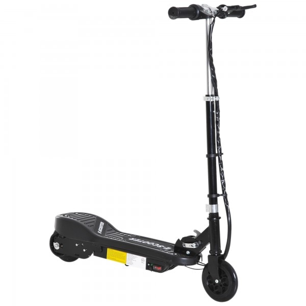 Trotineta electrică pentru copii, Homcom, viteză 12 km/h, negru, 91x74cm