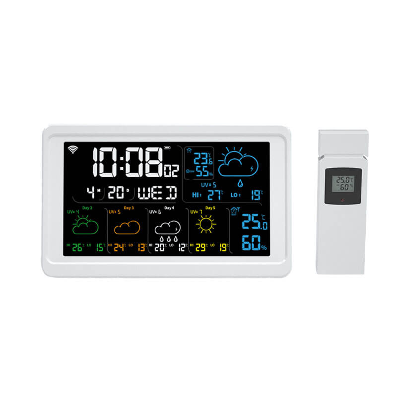 Statie meteo AlecoAir M40 Clima, WiFi, Asistenti vocali, Meteo, Alarma, Masurare temperatura, umiditate, factor UV