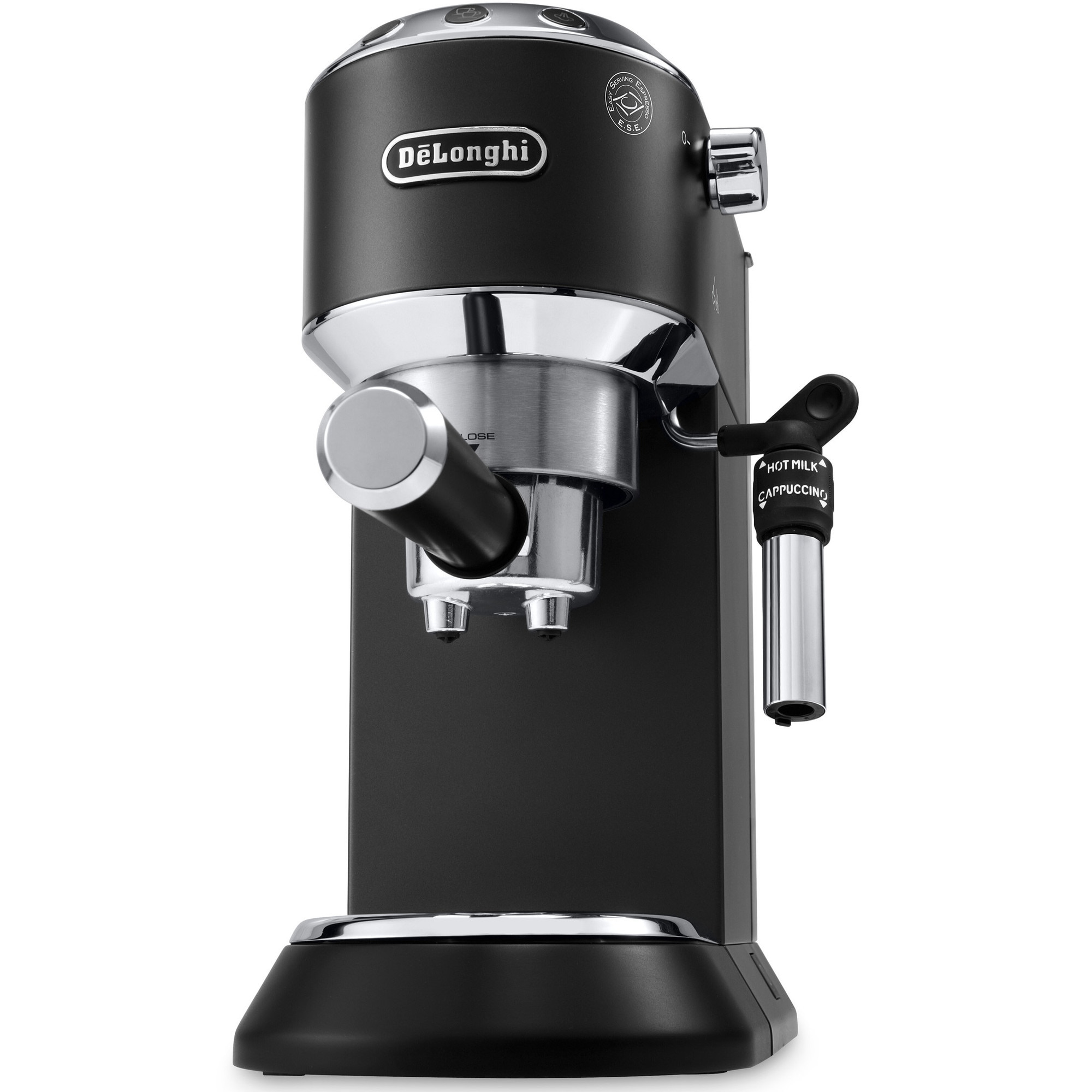 Espressor manual De’Longhi Dedica Style EC 685.BK, 1300 W, 15 bari, 1.1 l, slim, negru