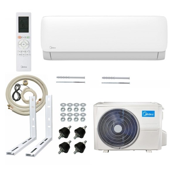 Pachet aer conditionat Midea Fresh Inverter - 12000 BTU + kit complet de montaj EastShop