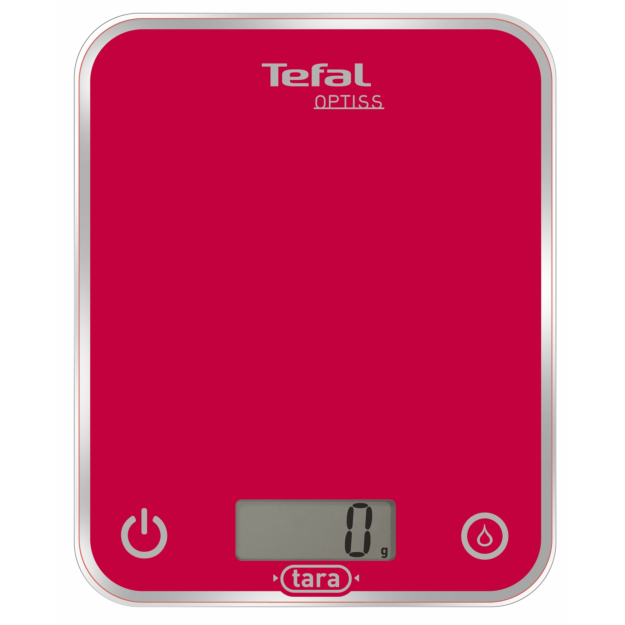 Cantar de bucatarie Tefal Optima BC5003V2, 5 kg, functie de masurare a lichidelor, roz